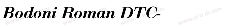 Bodoni Roman DTC字体转换